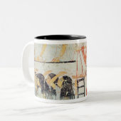 Tasse 2 Couleurs Groupe de personnes en deuil dans la procession (Devant gauche)