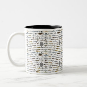 Tasse 2 Couleurs Groupe de poissons d'eau douce d'Asie du Sud