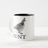 Tasse 2 Couleurs Grouse de chasse (Devant gauche)