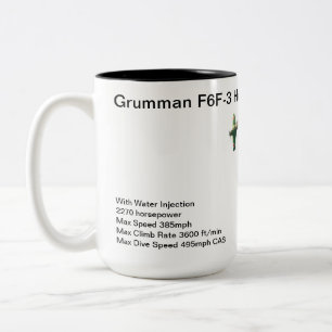 Tasse 2 Couleurs Grumman F6F-3 Hellcat