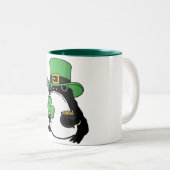 Tasse 2 Couleurs Grumpy Frog Japanese St. Patricks Day Shamrock (Devant droit)
