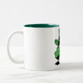 Tasse 2 Couleurs Grumpy Frog Japanese St. Patricks Day Shamrock (Gauche)