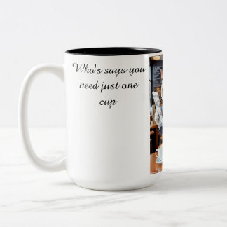 Tasse 2 Couleurs Grumpy Office Chat au café