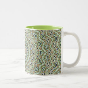 Tasse 2 Couleurs Grünes Kaleidoskop