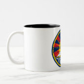 Tasse 2 Couleurs Grunge ronde libre du Thibet (Gauche)