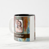 Tasse 2 Couleurs Grunge urbain moderne (Devant gauche)