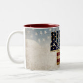 Tasse 2 Couleurs Grunge USA juillet 4 Juillet Indépendance Graphiqu (Gauche)
