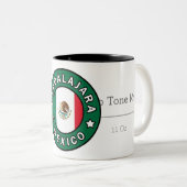 Tasse 2 Couleurs Guadalajara Mexique (Devant droit)