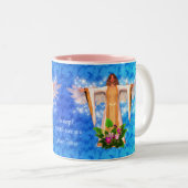 Tasse 2 Couleurs Guardian Angel Blue Inspiration personnalisée (Devant droit)