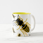 TASSE 2 COULEURS GUÊPES (Devant droit)