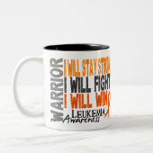 Tasse 2 Couleurs Guerrier de leucémie (Gauche)