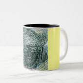Tasse 2 Couleurs Guerrier d'enfant (Devant droit)