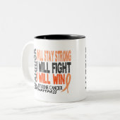 Tasse 2 Couleurs Guerrier utérin de Cancer (Devant gauche)