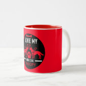 Tasse 2 Couleurs Guide des cadeaux de chien (Devant droit)