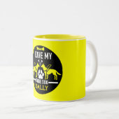 Tasse 2 Couleurs Guide des cadeaux de chien (Devant droit)