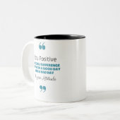 Tasse 2 Couleurs Guillemets positifs (Devant gauche)