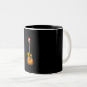 Tasse 2 Couleurs Guitar Santa Hat (Devant droit)