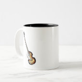Tasse 2 Couleurs Guitare basse de violon (Devant gauche)