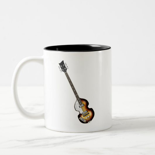 Tasse 2 Couleurs Guitare basse de violon (Gauche)