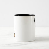 Tasse 2 Couleurs Guitare basse de violon (Centre)