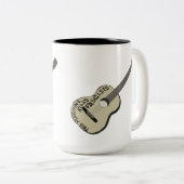 Tasse 2 Couleurs Guitare de Guthrie "Cette machine tue les fasciste (Devant droit)