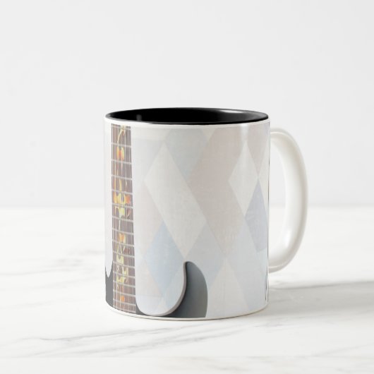 Tasse 2 Couleurs Guitare Mignonne (Devant droit)