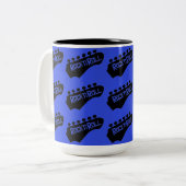 Tasse 2 Couleurs Guitare Rock & Roll (Devant gauche)
