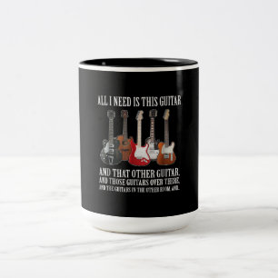 Tasse 2 Couleurs Guitare Tout Ce Dont J'Ai Besoin Est Cette Guita