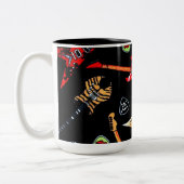 Tasse 2 Couleurs Guitares rock électriques (Gauche)