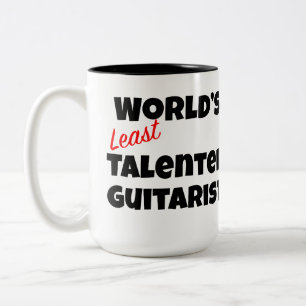 Tasse 2 Couleurs Guitariste le moins talentueux du monde