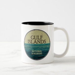 Tasse 2 Couleurs Gulf Islands National Seashore Ocean Birds