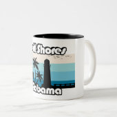 Tasse 2 Couleurs Gulf Shores Beach Alabama (Devant droit)