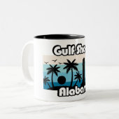 Tasse 2 Couleurs Gulf Shores Beach Alabama (Devant gauche)