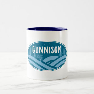 Tasse 2 Couleurs Gunnison Colorado Extérieur