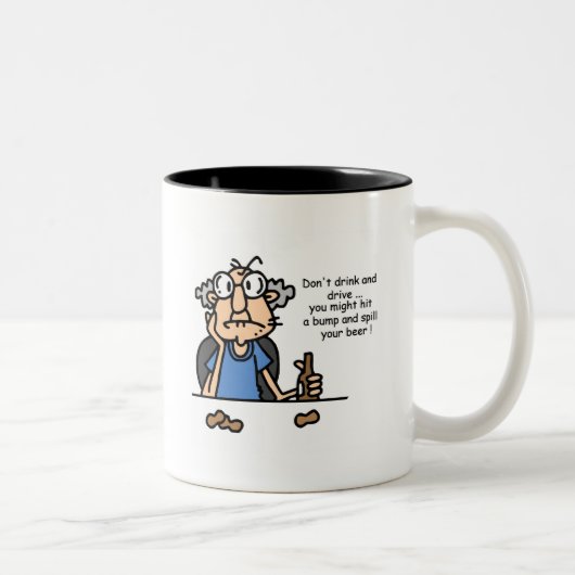 Tasse 2 Couleurs Gus on Drinking and Driving (Droit)