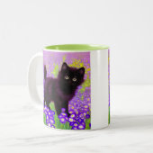 Tasse 2 Couleurs Gustav Klimt Black Kitten (Devant gauche)