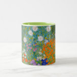 Tasse 2 Couleurs Gustav Klimt - Jardin des fleurs<br><div class="desc">Jardin aux fleurs - Gustav Klimt en 1905-1907</div>