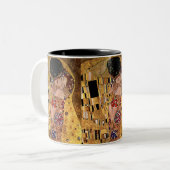 Tasse 2 Couleurs Gustav Klimt : Le baiser (détail) (Devant gauche)