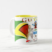 Tasse 2 Couleurs Guyana_Coat d'Arms-558 (Devant gauche)