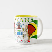 Tasse 2 Couleurs Guyana_Coat d'Arms-558 (Devant droit)