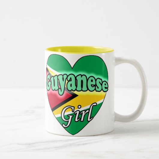 Tasse 2 Couleurs Guyanaise fille (Droit)