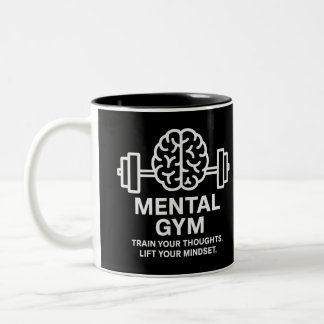 Tasse 2 Couleurs Gym mental - Esprit Motivationnel