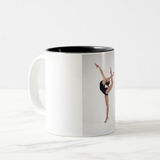 Tasse 2 Couleurs Gymnastique deux tonneaux de café. (Devant gauche)
