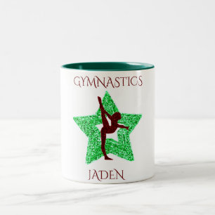 Tasse 2 Couleurs Gymnastique deux tonneaux de café personnalisé.