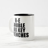 Tasse 2 Couleurs H-E Double clé hexagonale Enfer (Devant gauche)