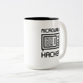 Tasse 2 Couleurs Hacker à micro-ondes (Devant droit)