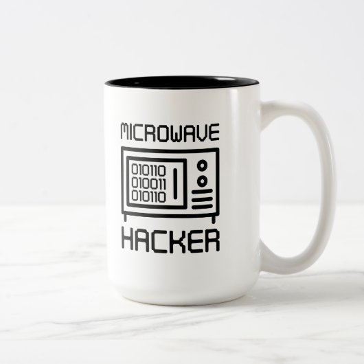 Tasse 2 Couleurs Hacker à micro-ondes (Droit)