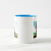 Tasse 2 Couleurs Hadrosaurus Dinosaur (Centre)