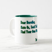 Tasse 2 Couleurs Haine once (Devant gauche)