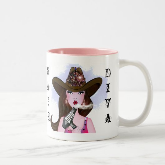 Tasse 2 Couleurs "Hair DIVA" (Droit)